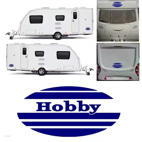 1pcs Hobby Graphics Car Sticker For Motorhome Horsebox Caravan RV Camper Van Body Decor Auto Vinyl Decals Tuning Accessories