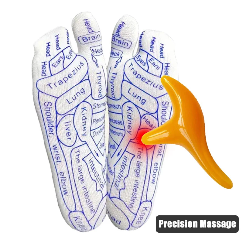 Calzini per massaggio ai piedi alleviare il rilassamento muscolare stanco piedi digitopressione calzini per riflessologia del piede calzini per strumenti per punto piede per fisioterapia