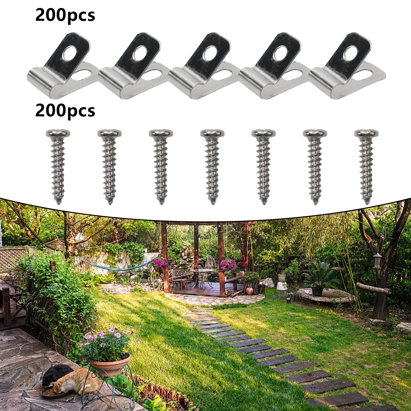 Stainless Steel Fence Cable Hold Clamps for Outdoor Use in Farm Home Office and Warehouse Cable Management Tasks