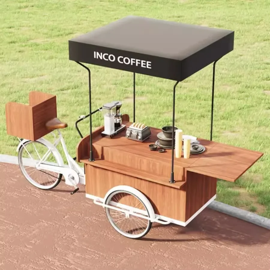 Outdoor stall cars, manpower tricycles, scenic spots, display racks, market night market vending vehicles, mobile floats