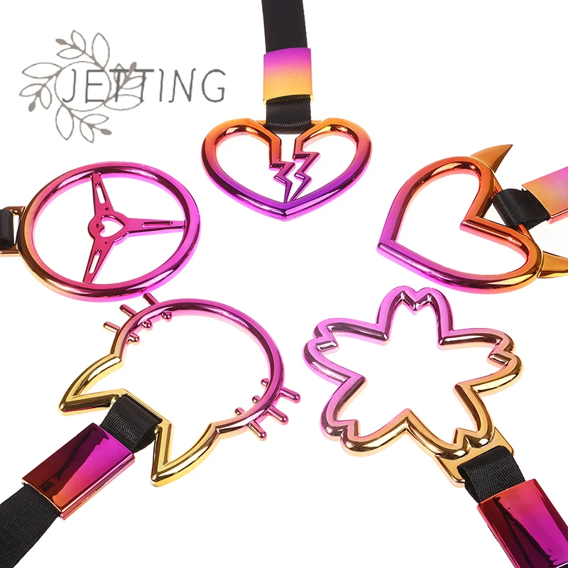 Hot 1Pc Treno Bus Maniglia Cinghia da polso Drift Charm Strap Drift Accessori auto Car Styling Cinghie a cuore per auto Gancio di traino anteriore