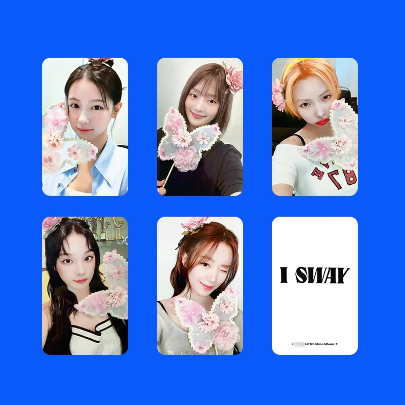 5Pcs/Set (G)I-DLE Girl Idol New Album I SWAY Series Photocards ShuHua MiYeon Minnie SoYeon YuQi HD Printd Lomo Cards Fans Gift