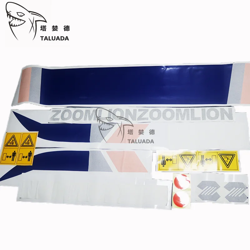 For ZOOMLION Whole Set Machine Sticker ZE70E Decoration Decals Dangerous Sign ZOOMLION logo sticker Hot Sale Excavator Parts