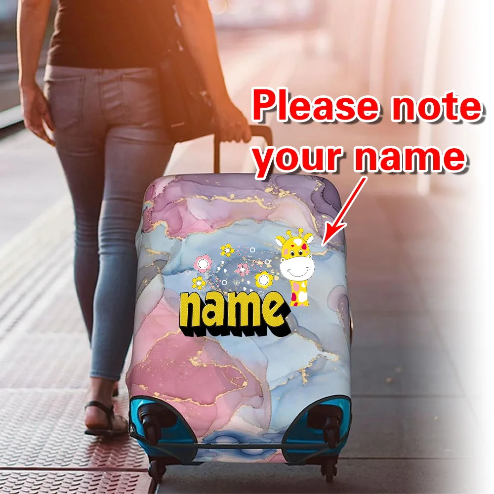 

Защитный чехол для багажа по индивидуальному заказу, модный чехол на тележке 18-32 дюйма, подходит для многоразового пылезащитного чехла, дорожные аксессуары