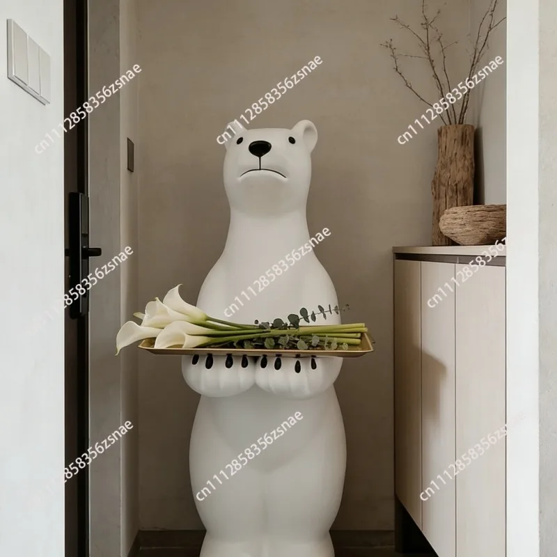 Living room polar bear new large  tray decoration ornament new home gift home decoration ornament