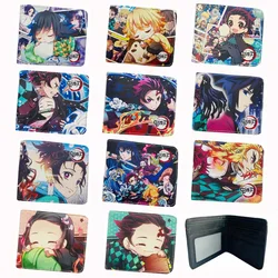 Comic Demon Slayer Character Theme Fold Wallet Coin Purse Kamado Tanjirou Kamado Nezuko