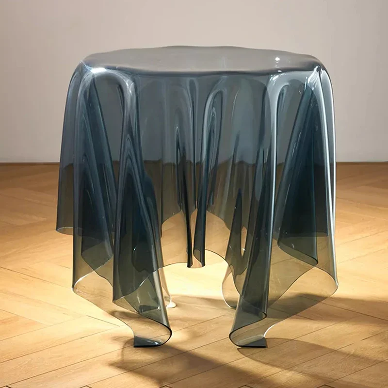 Acrylic Modern Small Coffee Tables Side Round Game Low Standing Entryway Side Table Small Apartment Stolik Kawowy Home Furniture