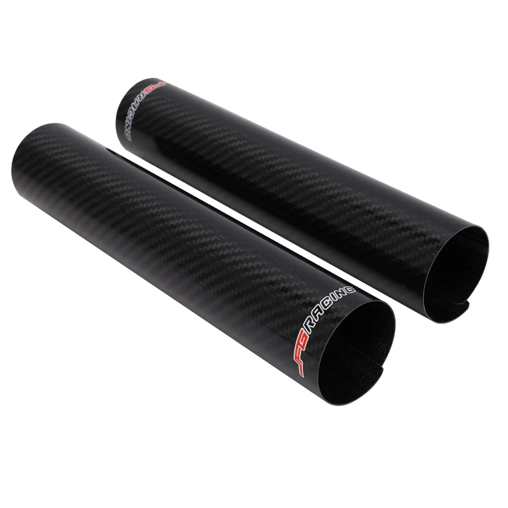 Motosiklet Karbon Fiber Ön Çatal Koruyucu Kaplama Evrensel YAMAHA HONDA KTM EXC SX SXF XC XCF XCW JFG Dirt Pit Bike Parçaları İçin