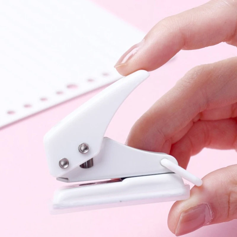Mini Hole Punch Comes With Lock Durable Student Stationery Compact Size 40g Hole Punch Binding Stationery Single Hole Punch