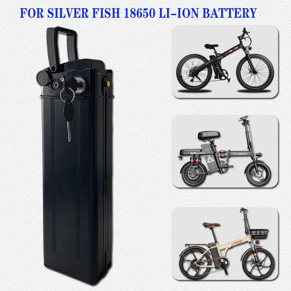 36V 10AH 15AH 20AH Lithium Silver Fish Batterie Akku for 350W 500W 750W 1000W Li-ion Battery Pack