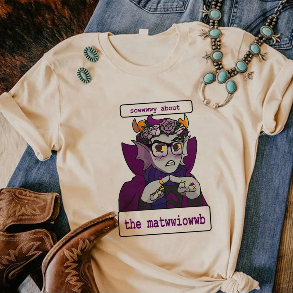 Homestuck top women harajuku comic top female comic clothes