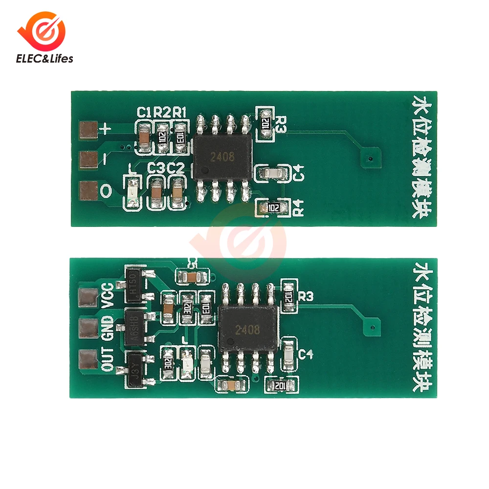 DC 3.3-5V/DC 3.3-26V Sensore del modulo di rilevamento del livello dell'acqua con interruttore tattile del livello del liquido senza contatto