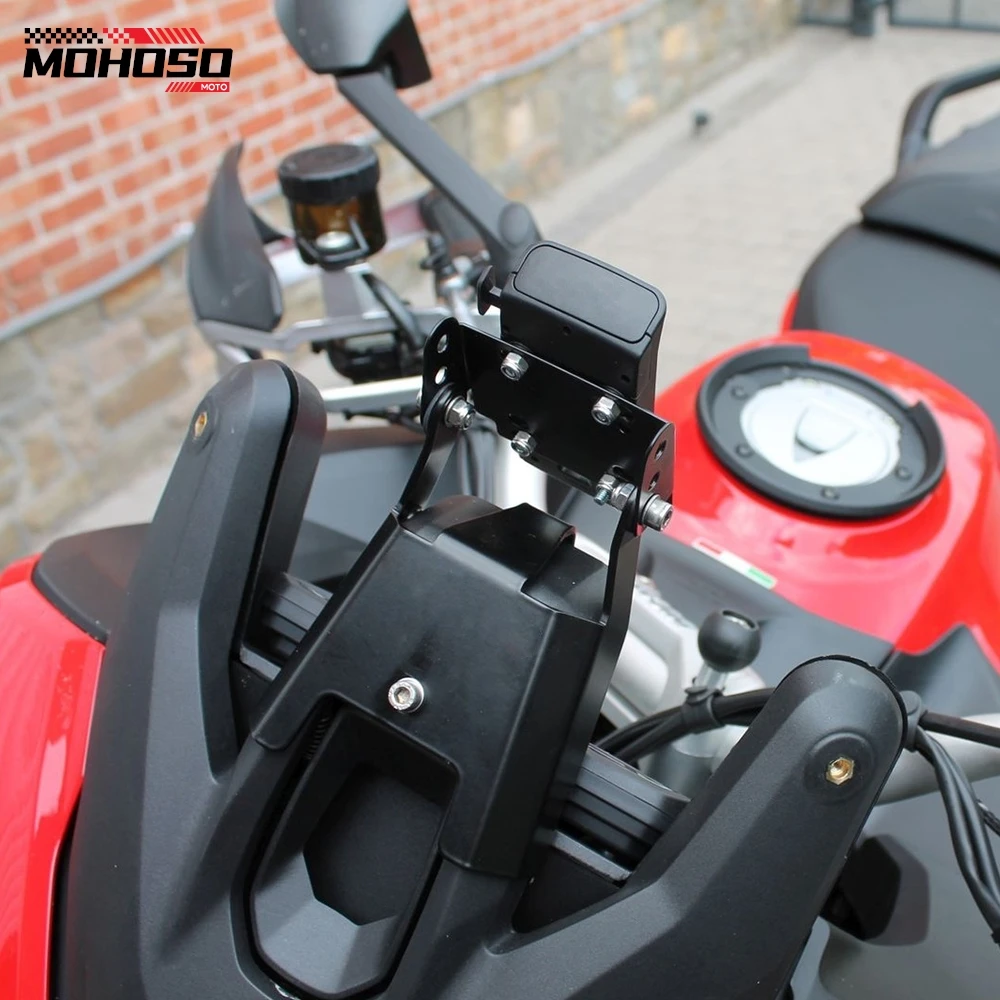 For Ducati Multistrada 1200 /Enduro 1260/ S/GT 950 S Motorcycle Mobile Phone USB Charging Holder Navigation Bracket V2 2022-2025