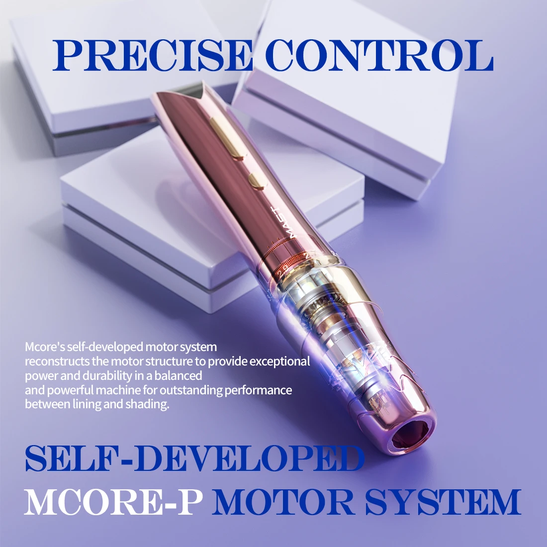 ماست P60 ماكينة قلم الوشم اللاسلكية 5 ضربات طول 2.2 ملم - 3.2 ملم تجميل دائم للفنانين المحترفين الحواجب كحل الشفاه #3