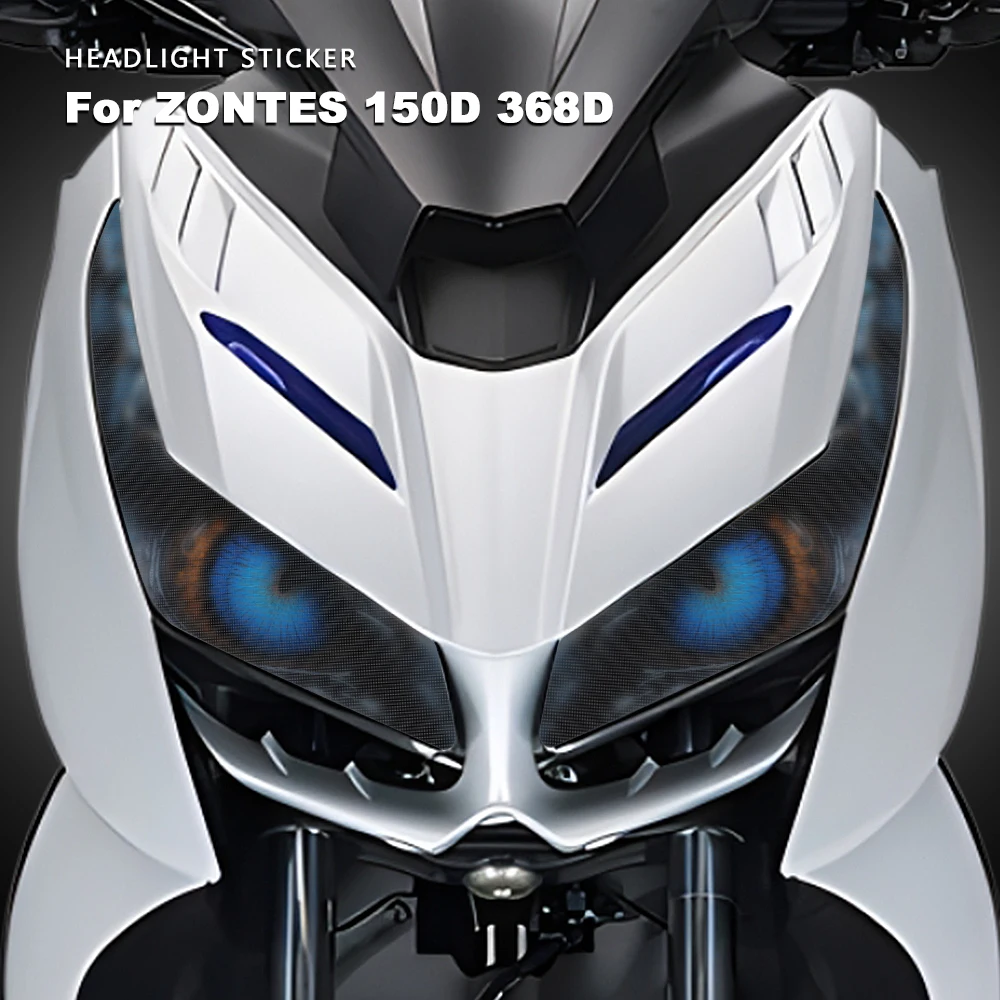 

Headlight Sticker Waterproof Motorcycle Decals for Zontes 150D 368D Accessories Head Light Motorbike Stickers