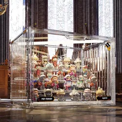 1/2/4 pcs Containerized designs Acrylic Organizer for Collectible Figures High Definition Transparent Miniature Display Case