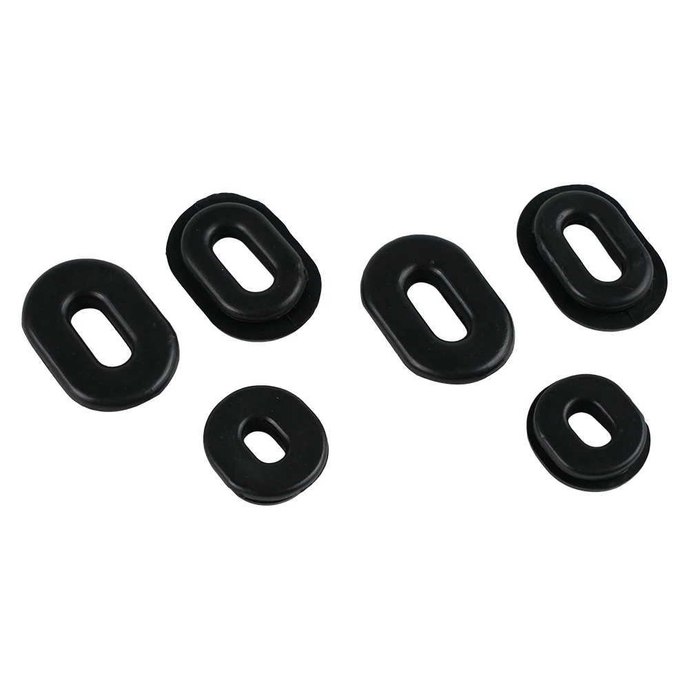 6pcs Side Cover Grommet Kit For Honda CB100K Super Sport 1971-72 CB125S 1973-82 XL100 1974-1978 CB125S 1973-1982 CB100