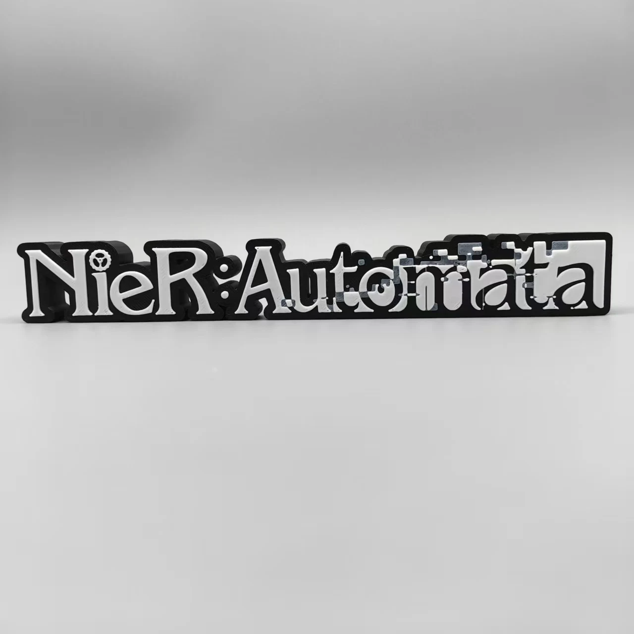 Nier: Automata - Nier 2B (Miss 2B) Logo, 3D Font, Standee, Emblem/Logo, Ornament