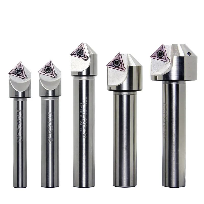 TCM Series Indexable Chamfer Tool Holder For 45° Edge Chamfering Need Replaceable Carbide Inserts CCMT16T3