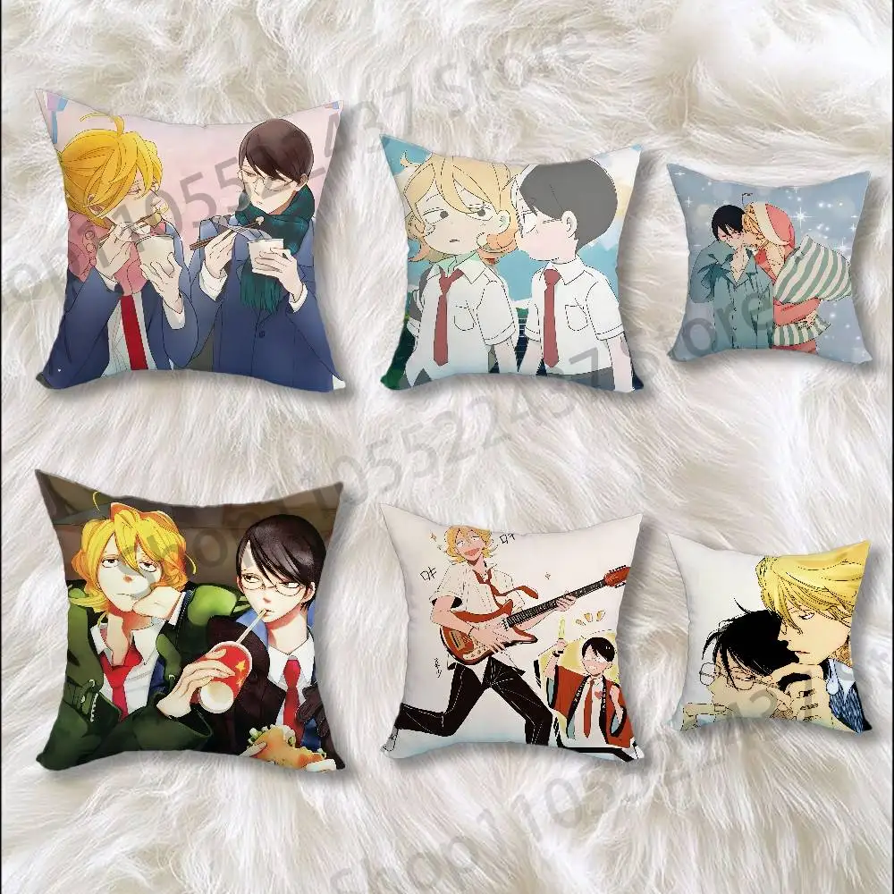 

D-Doukyuusei BL Sajo Hikaru Cartoon Printing Pillowcase Customized Pillow Cover for Sofa Home Decor