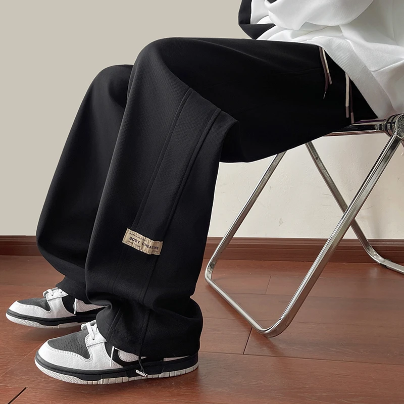 

Men's Large Size Sweatpants Sport Pants Bla Long Casual Trousers All-Match Spring Autumn Winter Faion Brand New Sle