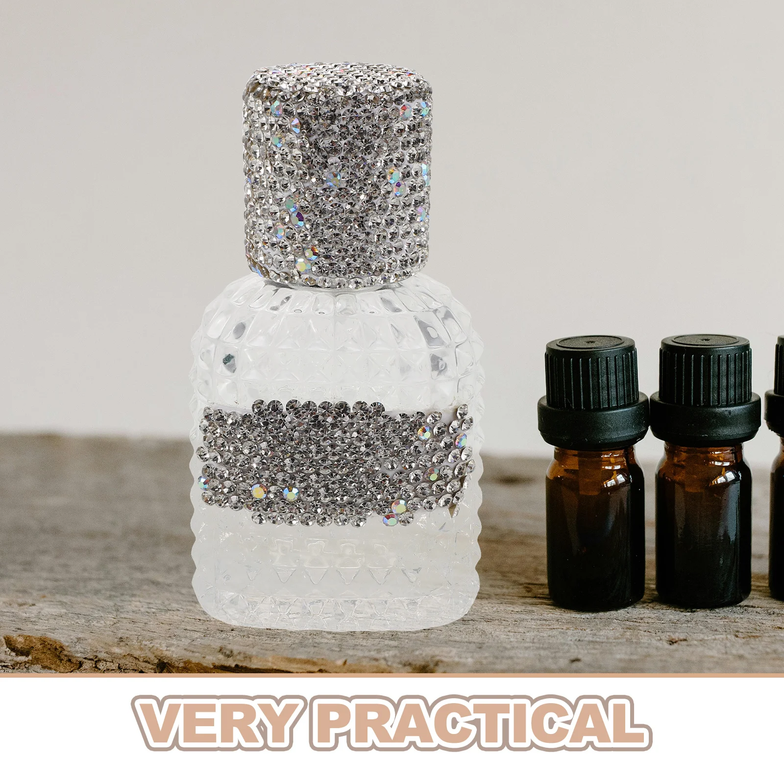 30 مل رذاذ عطر زجاجي كريستالي فاخر محمول للسفر زجاجة رذاذ فارغة قابلة لإعادة الاستخدام متألقة لـ #2