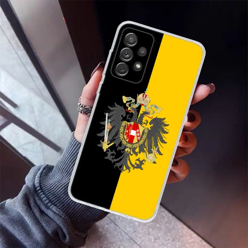 Russia Flag coat of arms Phone Case For Samsung Galaxy A15 A14 A13 A12 A55 A54 A53 A52 A35 A34 A33 A32 A25 A24 A23 A22 A04S A03S