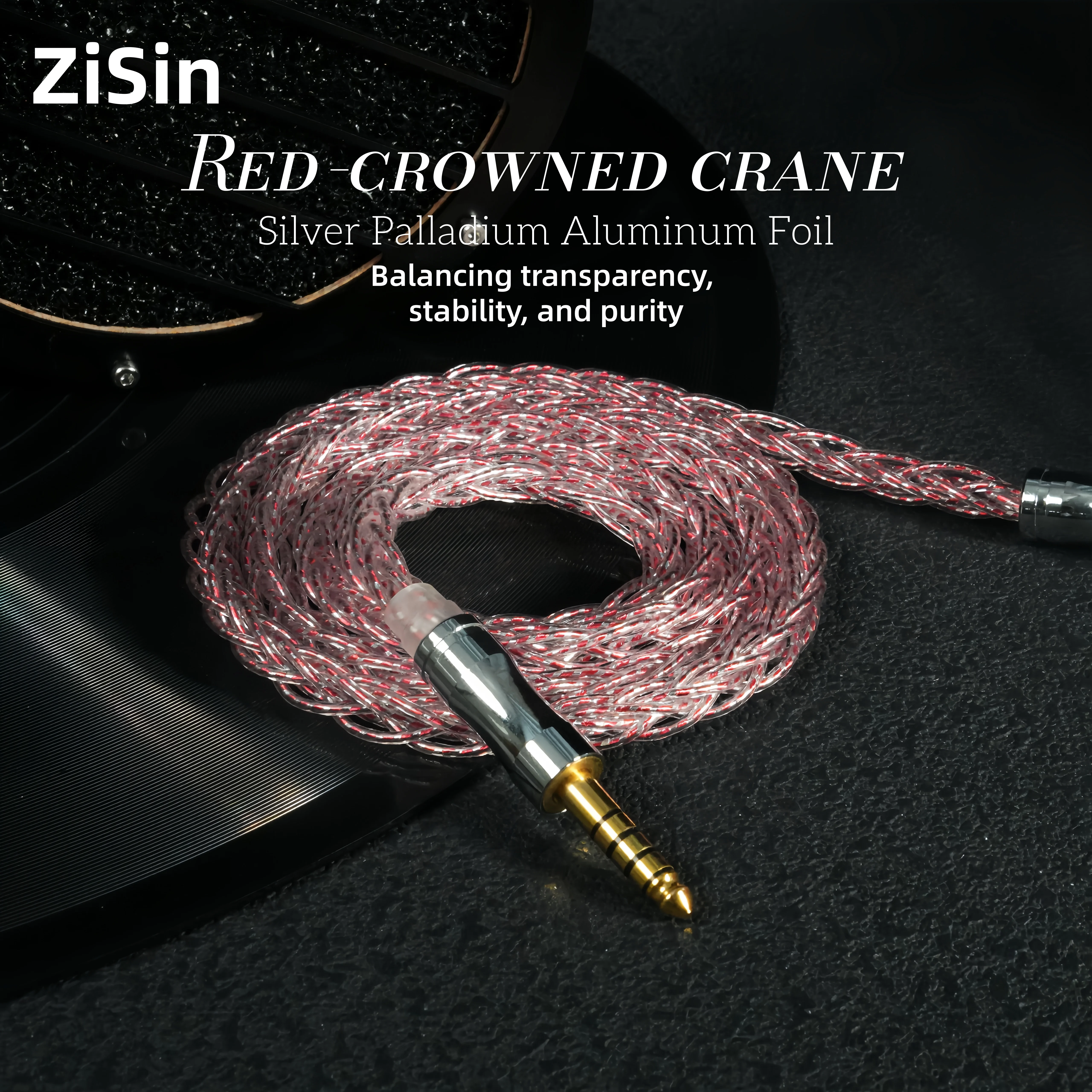 ZiSin-28 8-Core Litz HIFI Earphone Upgrade Cable With 3.5/2.5/4.4mm MMCX/QDC/TFZ 0.78 2Pin For DB3 Moondrop ZX2 ZAX2 TANCHJIM