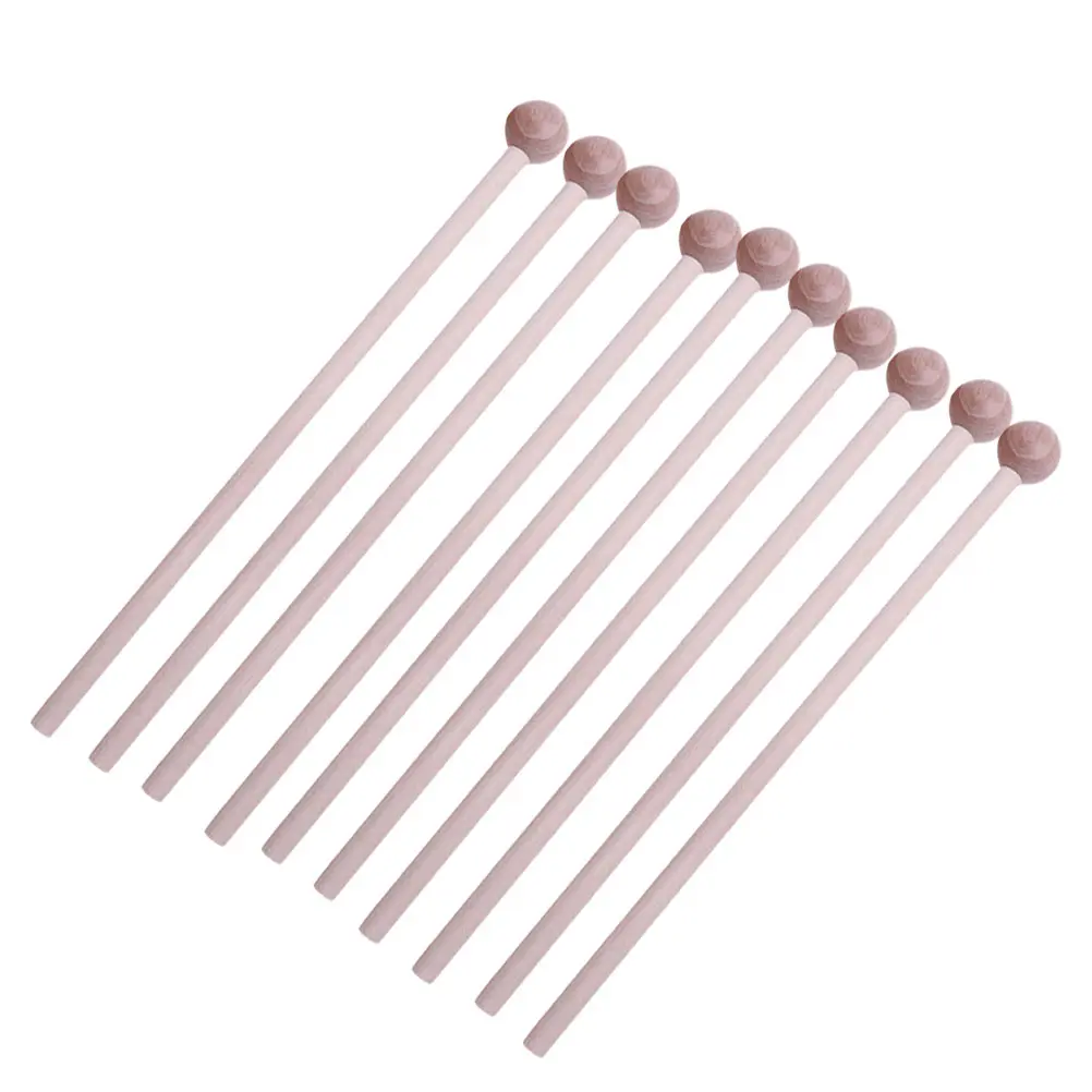 

10pcs Percussion Mallets Wooden Drumsticks Instrument Parts Hardwood Handle For Marimbas Xylophones Rhythm