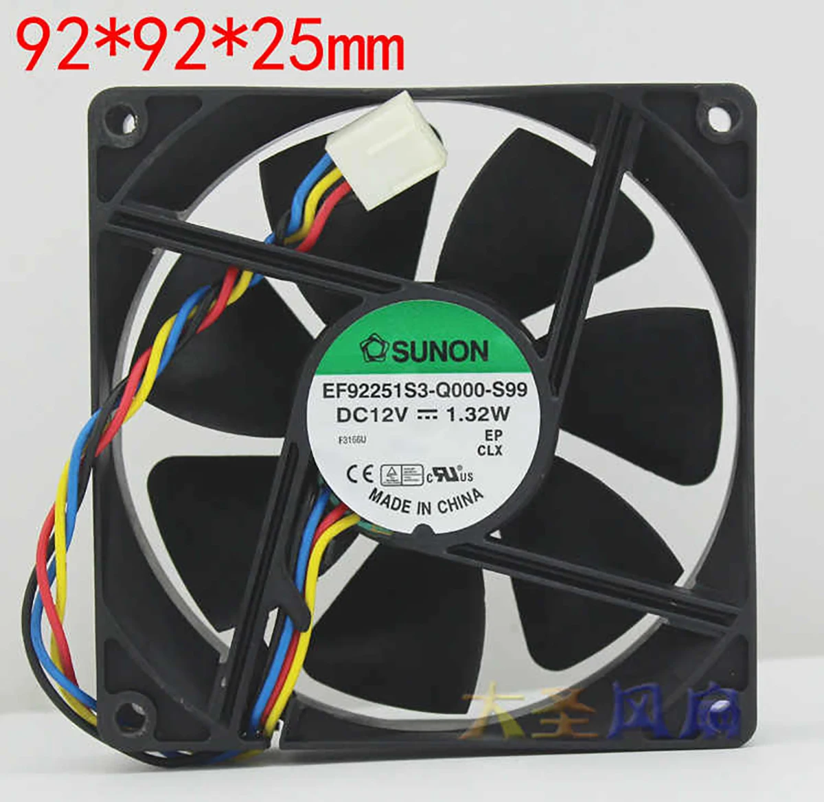 

Original EF92251S3-Q000-S99 12V 1.32W 9CM 9025 4-wire PWM temperature control mute CPU chassis fan