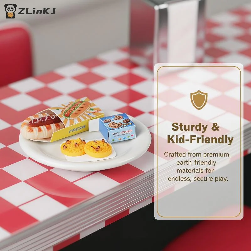 ▶5 Sets Miniature Fast Food Packaging Boxes 1:12 Scale Dollhouse Hot Dog Bread Cookie Boxes For Doll House Kitchen Scene Decor view 6