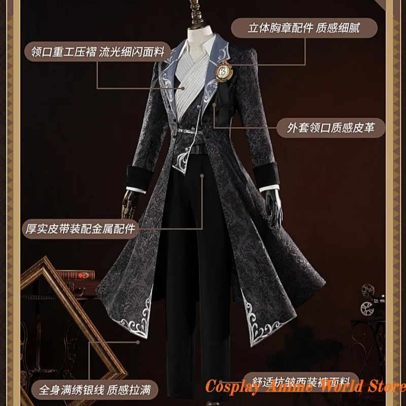 

В наличии: Костюм для косплея фотографа Джозефа Дезаулине-Д.М. из аниме-игры Identity Ⅴ для Хэллоуина и ролевых игр