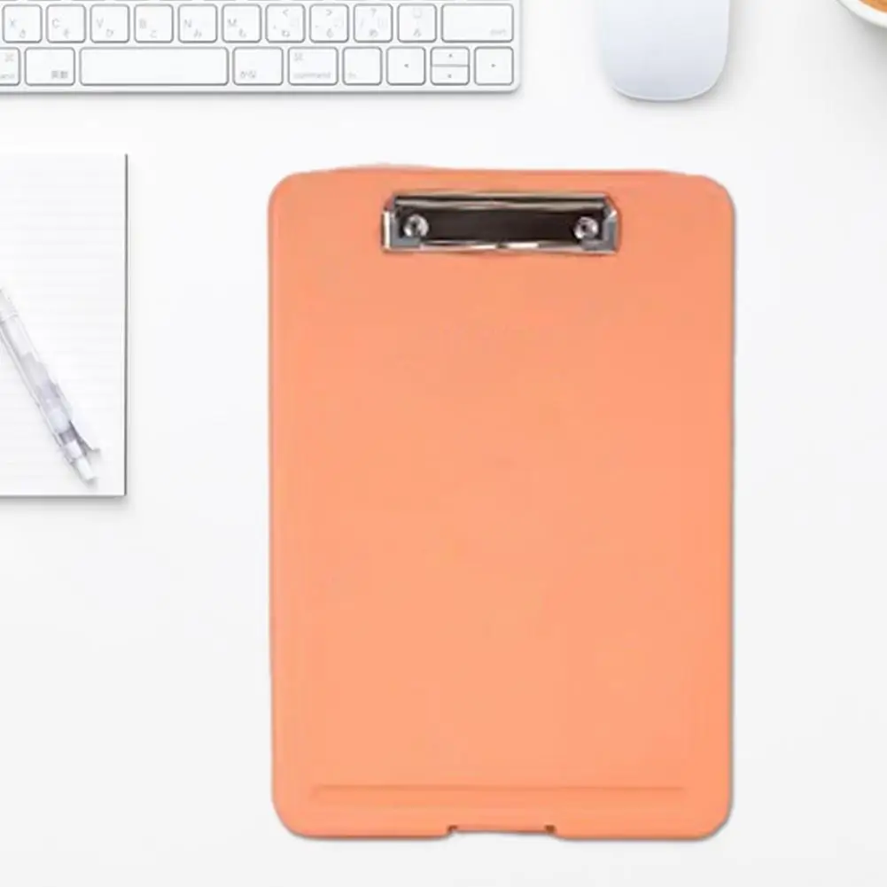 책상 정리정돈 파일 폴더 방수 A4 문서 정리함, 학교 사무실용 스티커 포함, 클립이 있는 플랫 파일 폴더, 2 in 1