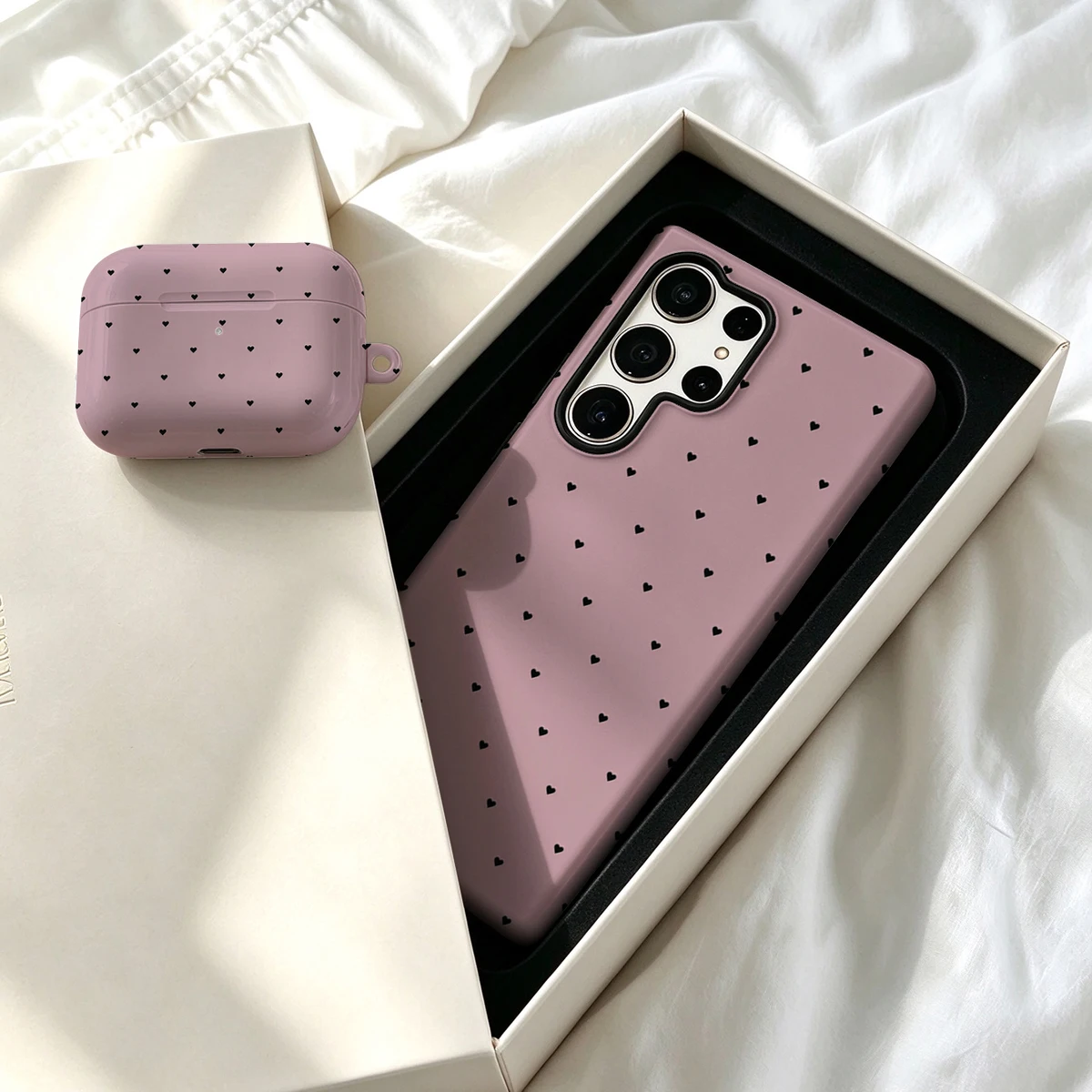 Pirve Phone Case For Samsung Galaxy S26 S25 Ultra S24 S23 Plus Shockproof Double Layer Tough Back Maroon White Dots Cover