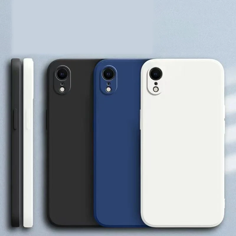 Für iphone XR X XS Max Original Fall Für iphone XR XS Max Stoßfest TPU Flüssigkeit Silikon Schutzhülle Telefon Zurück Abdeckung fall