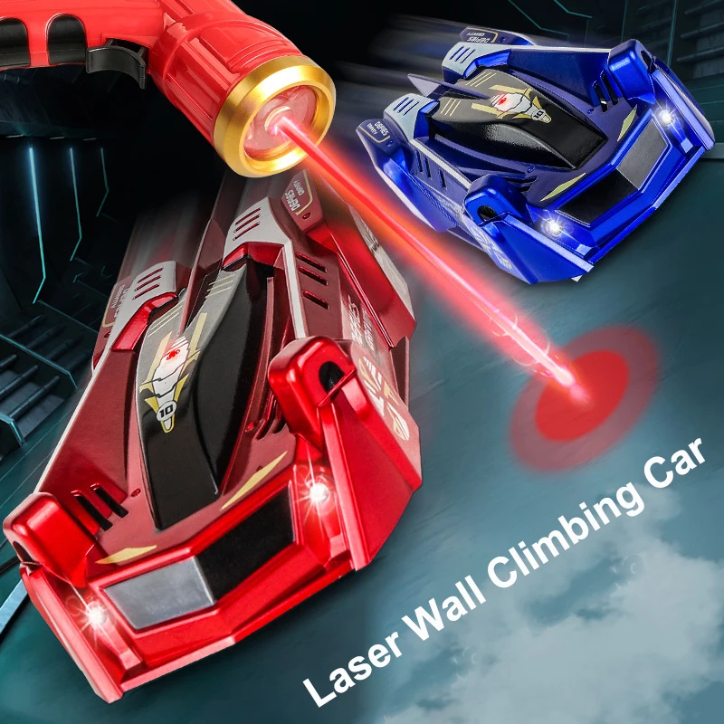 2023 New Dual Mode Laser Wall Climbing Car Infrared Sensing 4WD Stunt Car Remote Control Car Children's Toy Gift