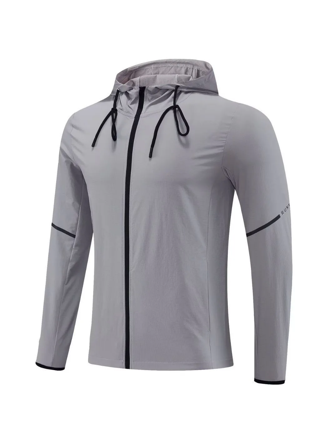 Men Ice silk Quick Dry Hiking basketball running Jackets hood Waterproof fitness Gym Outdoor Sports Coats Windbreaker Hooded