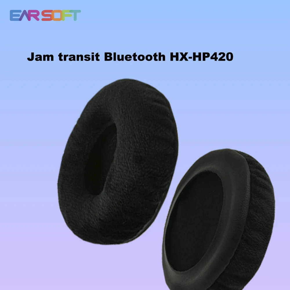 Earsoft Replacement Ear Pads Cushions for Jam transit Bluetooth HX-HP420 Headphones Earphones Earmuff Case Sleeve Accessories