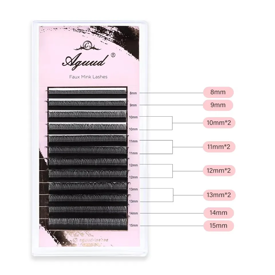 L M (LU ) Curl W Shape Eyelash Extensions Automatic Flowering YY 3D 4D Hand Woven Premium Soft Mink Natural False Lashes Cilios