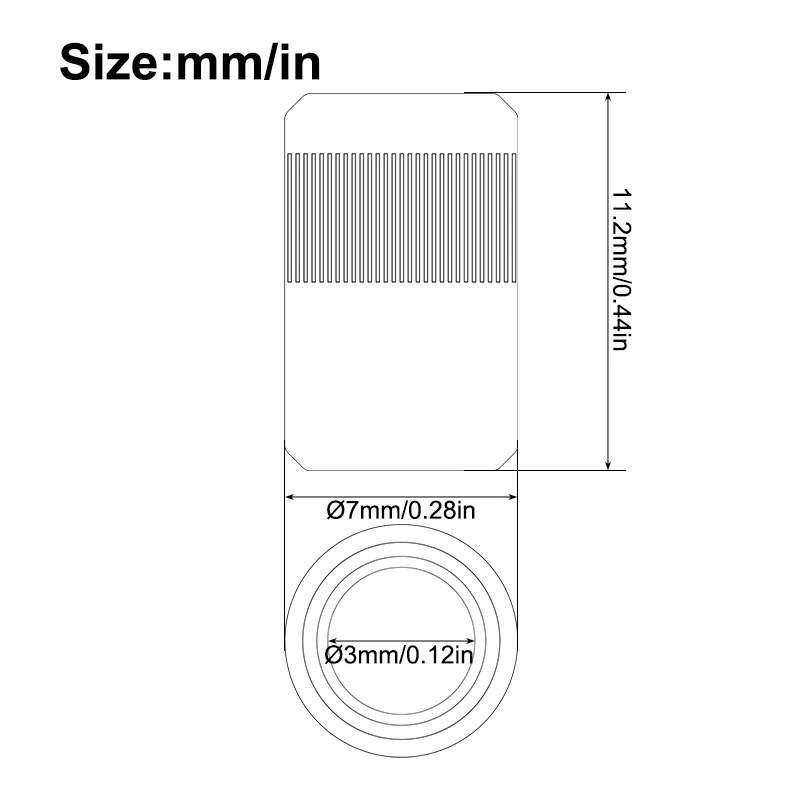 20Pcs Cylinder Brass Knob for Electric Guitar Switch Tip Pickup Selector Cap Button M3.5/M4/US8-32 Thread Nickel/Chrome/Gold