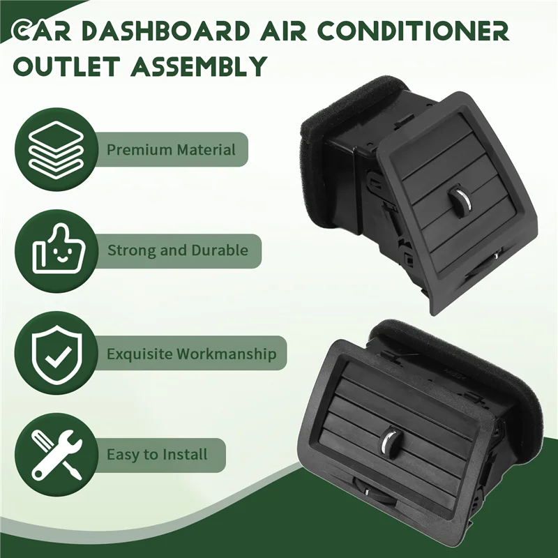 لوحة سيارة LH & RH الجانب A/C مكيف الهواء منفذ الجمعية 1QL40XDVAA 1QL41XDVAA ل دودج تشالينجر 2008-2014 LHD #4