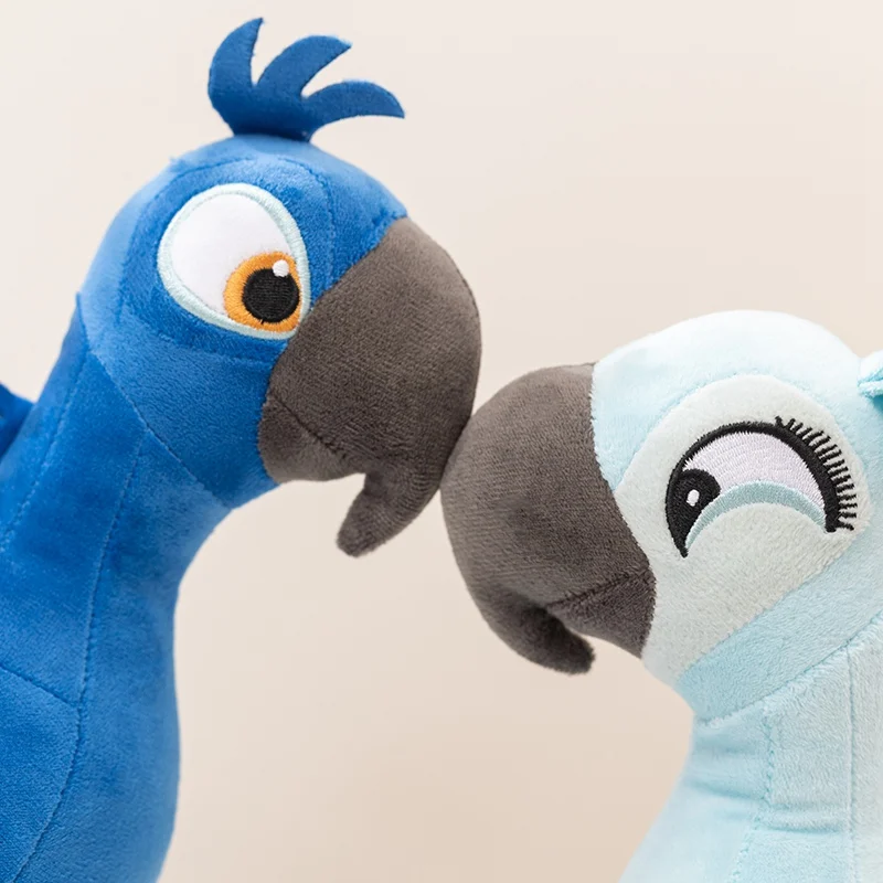 Nice High Quality  Rio 2 Movie Cartoon Plush Toys 30cm Blue Parrot Blu & Jewel Bird Dolls Christmas Gifts For Kids Plush Toy view 3