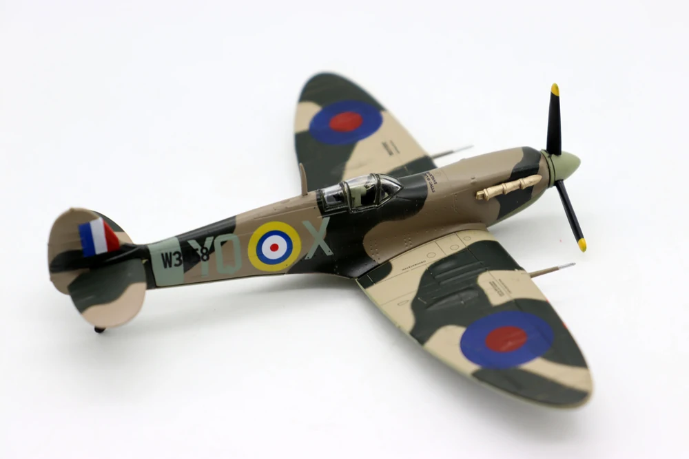 New 1/72 Supermarine Spitfire Mk Vb 1941 UK Diecast and Plastic alloy simulation model aircraft for collection gift