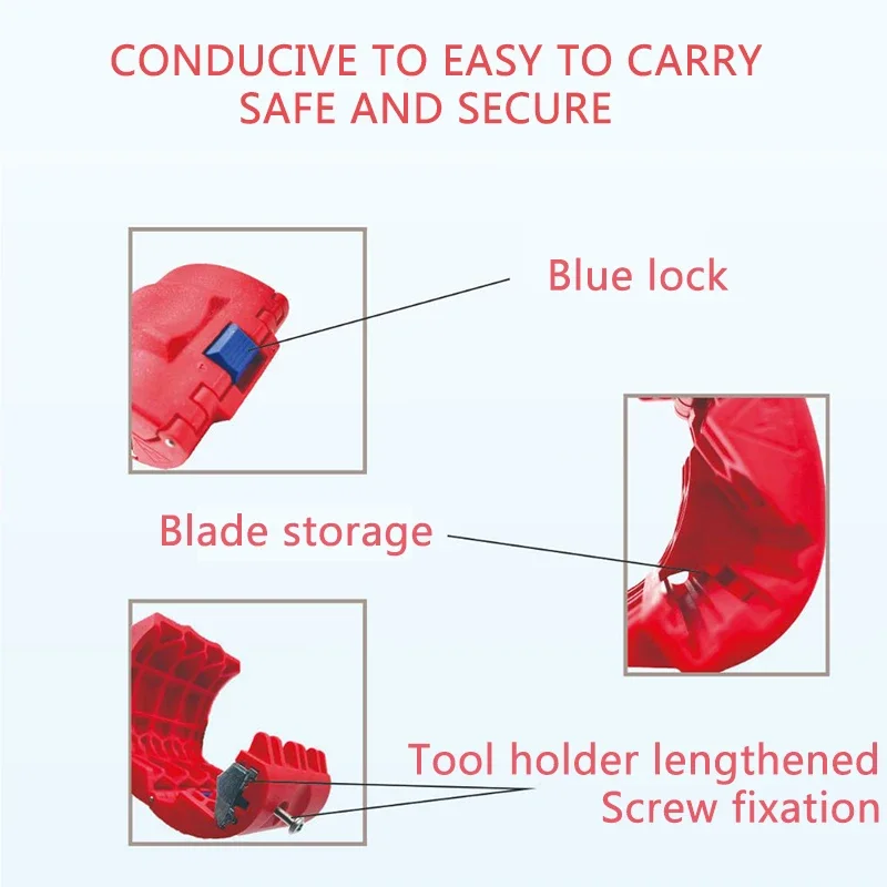 Portable Plastic Pipe Cutter, Pipe Cutter, PVC, PU, PP, PE Tube Pipe, Wire and Cable Cutting Tool, Dropshipping, 20-50mm