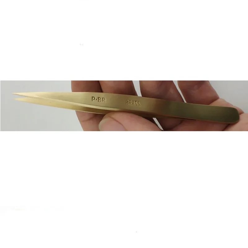 Ultra-precision Brass Tweezers Fine Pointed Soft Copper Watch Repair Tool P-BR