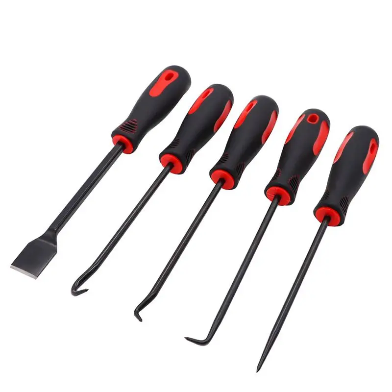 10Pcs Oil Seal O-Ring Gasket Remover Hand Tools with Bag Car Pick Hook Puller Remover Tire Stone Cleaning Auto Maintenance Tools