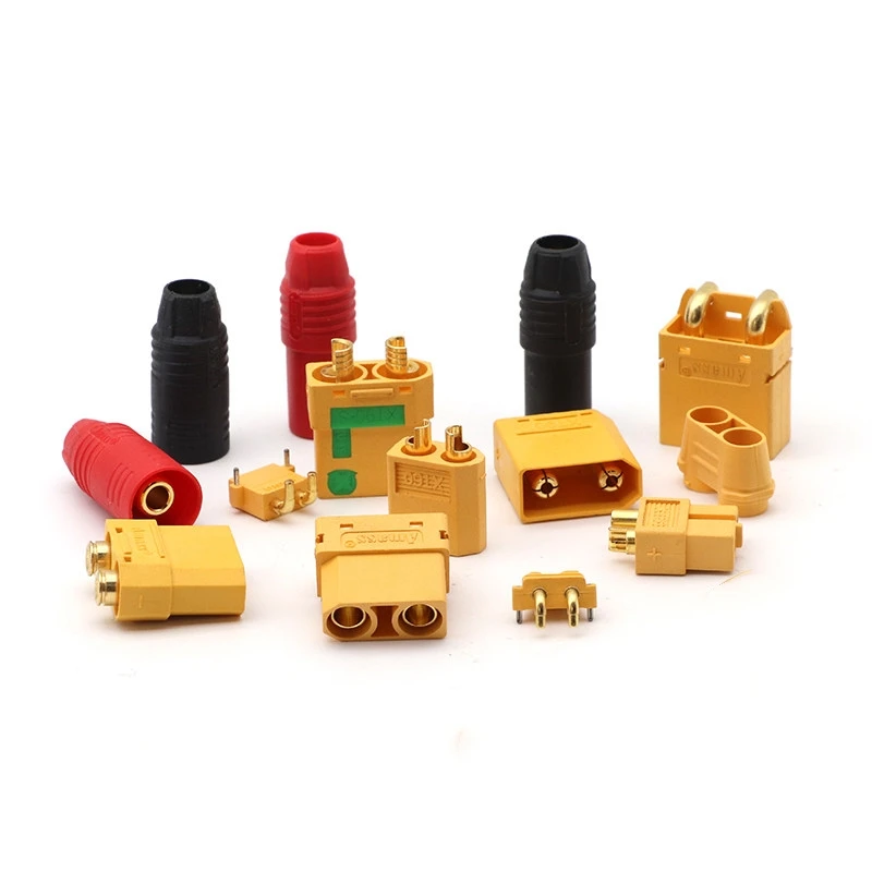 5PCS XT30U Model Lithium Battery MR Male Female Connector 90 Connector AMASS Motor T Plug Adapter XT60H 3