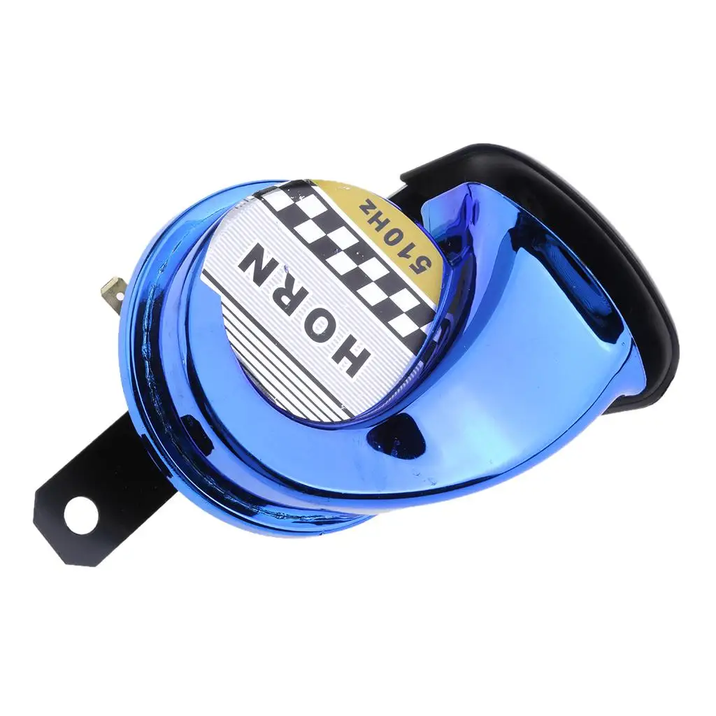 12V Alarm Siren for Motorcycles Waterproof Electronic Air Horn Plastic Snail Horn for Car and Bike