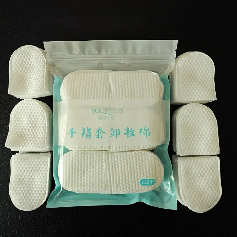 

120pcs/bag Puff U-shaped Pocket Cotton Pad Disposable Hand Insert Make Up Removing Cotton Durable Soft Cosmetic Pads