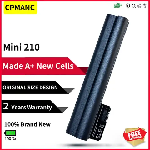 HP 미니 210 노트북 배터리, CPMANC AN06 AN03, CQ20 210-1000, 210t-1100, 590544-001, 590543-001, HSTNN-LB0P HSTNN-XB0P